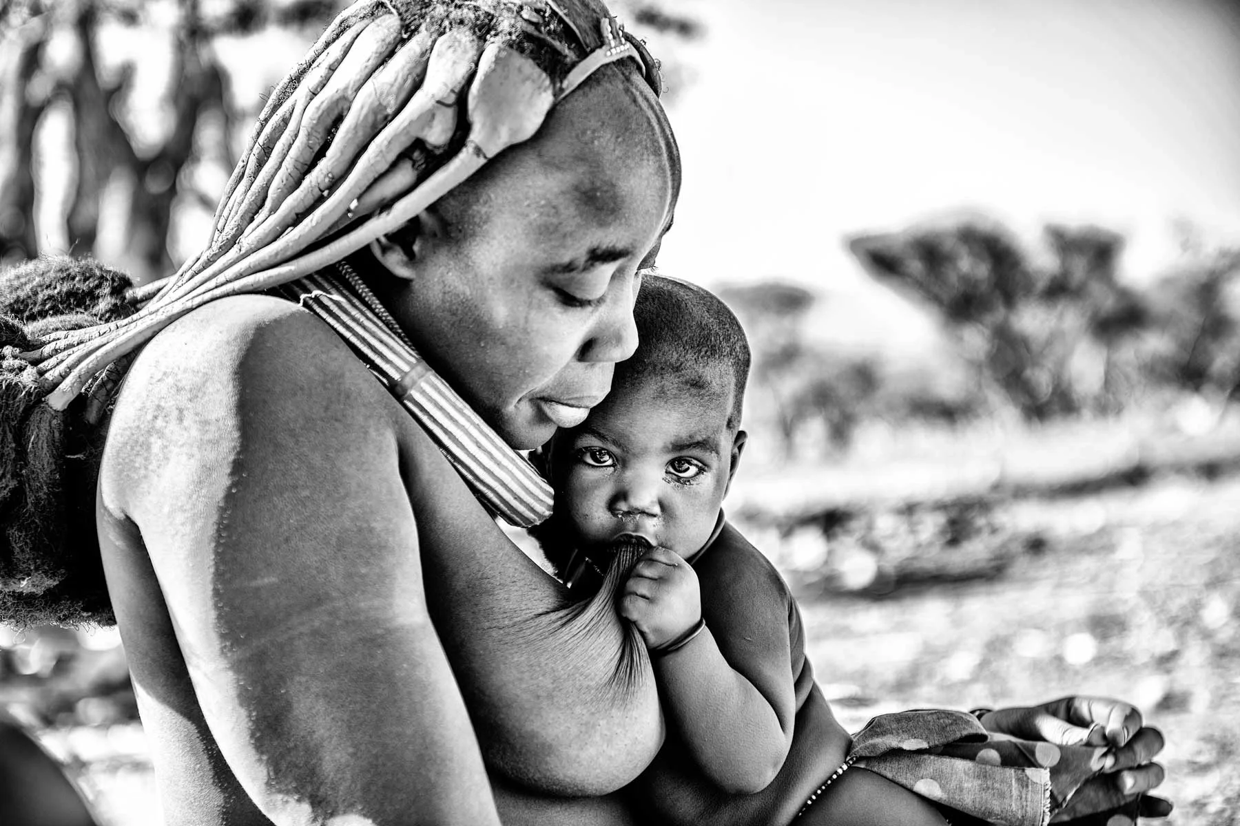 Mamma e figlio Himba